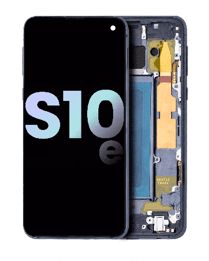 OLED Assembly With Frame Compatible For Samsung Galaxy S10E (Service Pack) (Prism Black)
