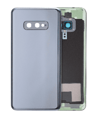 Back cover Glass With Camera Lens Compatible For Samsung Galaxy S10E (No Logo) (Aftermarket Plus) (Prism Black)