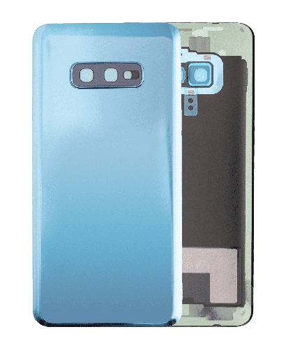 Back cover Glass With Camera Lens Compatible For Samsung Galaxy S10E (No Logo) (Aftermarket Plus) (Prism Blue)