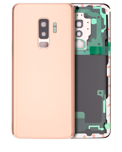 Back Cover Glass With Camera Lens Compatible For Samsung Galaxy S9 Plus (No Logo) (Aftermarket Plus) (Sunrise Gold)