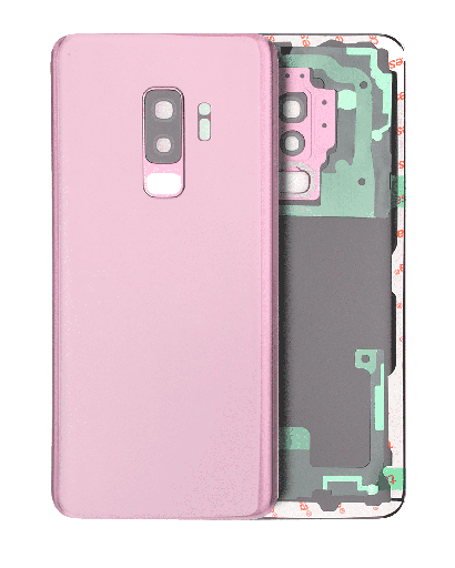 Back Cover Glass With Camera Lens Compatible For Samsung Galaxy S9 Plus (No Logo) (Aftermarket Plus) (Lilac Purple)