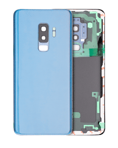 Back Cover Glass With Camera Lens Compatible For Samsung Galaxy S9 Plus (No Logo) (Aftermarket Plus) (Coral Blue)