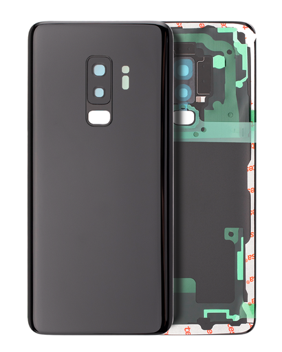 Back Cover Glass With Camera Lens Compatible For Samsung Galaxy S9 Plus (Service Pack) (Midnight Black)