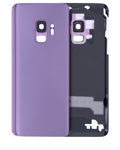 Back Cover Glass With Camera Lens Compatible For Samsung Galaxy S9 (No Logo) (Aftermarket Plus) (Lilac Purple)