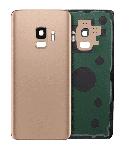 Back Cover Glass With Camera Lens Compatible For Samsung Galaxy S9 (Service Pack) (Sunrise Gold)