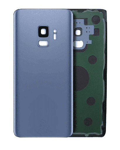 Back Cover Glass With Camera Lens Compatible For Samsung Galaxy S9 (Service Pack) (Coral Blue)