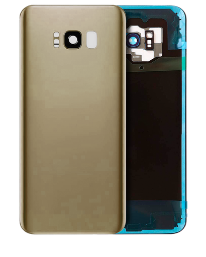 Back Cover Glass With Camera Lens Compatible For Samsung Galaxy S8 Plus (No Logo) (Aftermarket Plus) (Maple Gold)