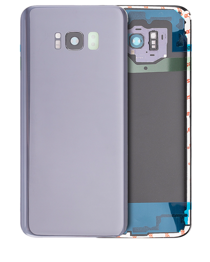 Back Cover Glass With Camera Lens Compatible For Samsung Galaxy S8 Plus (No Logo) (Aftermarket Plus) (Orchid Gray)