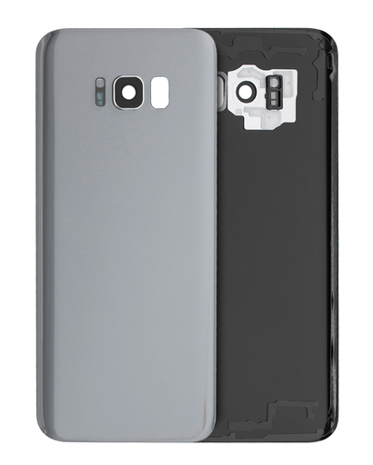 Back Cover Glass With Camera Lens Compatible For Samsung Galaxy S8 Plus (Service Pack) (Arctic Silver)