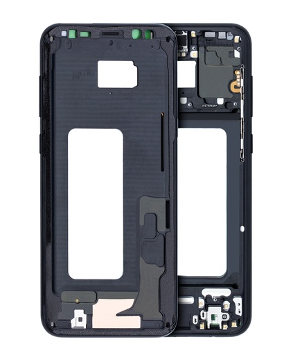 Mid-Frame Housing Compatible For Samsung Galaxy S8 Plus (With Small Parts) (Midnight Black)