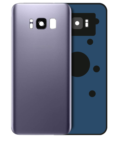 Back Cover Glass With Camera Lens Compatible For Samsung Galaxy S8 (No Logo) (Aftermarket Plus) (Orchid Gray)