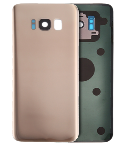 Back Cover Glass With Camera Lens Compatible For Samsung Galaxy S8 (No Logo) (Aftermarket Plus) (Maple Gold)