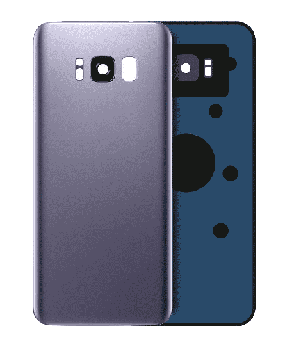 Back Cover Glass With Camera Lens Compatible For Samsung Galaxy S8 (Service Pack) (Orchid Gray)