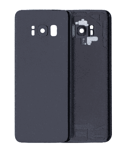 Back Cover Glass With Camera Lens Compatible For Samsung Galaxy S8 (Service Pack) (Midnight Black)