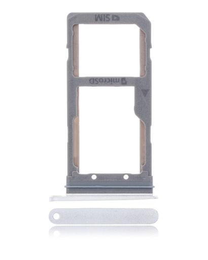 Dual Sim Card Tray Compatible For Samsung Galaxy S7 Edge (Silver)