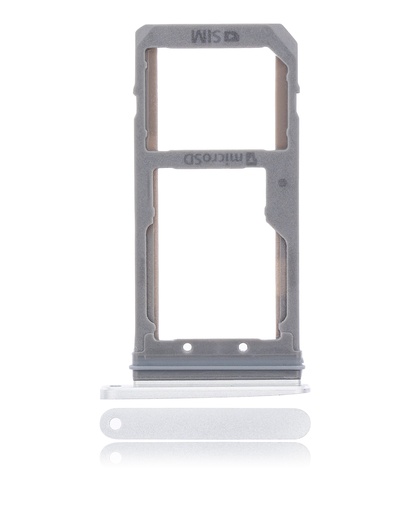 Dual Sim Card Tray Compatible For Samsung Galaxy S7 (Silver)