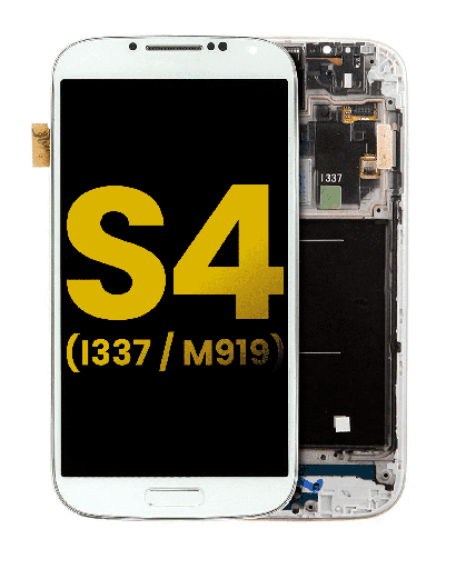 OLED Assembly With Frame Compatible For Samsung Galaxy S4 (I337 / M919) (AT&amp;T &amp; T-Mobile / Straight Talk) (Refurbished) (White)
