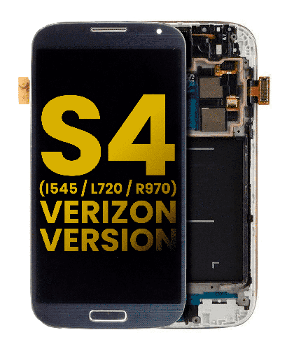 OLED Assembly With Frame Compatible For Samsung Galaxy S4 (i545 / L720 / R970) (Verizon &amp; Sprint) (Refurbished) (Black)