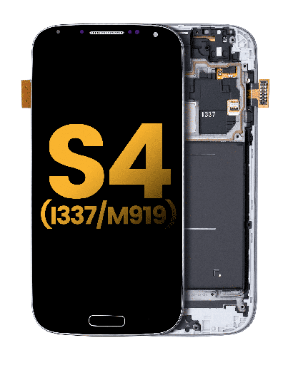 OLED Assembly With Frame Compatible For Samsung Galaxy S4 (I337 / M919) (AT&amp;T &amp; T-Mobile / Straight Talk) (Refurbished) (Black)