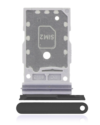 Dual Sim Card Tray Compatible For Samsung Galaxy S24 5G / S24 Plus 5G (Onyx Black)