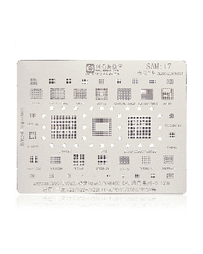 Reballing Stencil For IC Chip Compatible For Samsung Galaxy S22 / S22 Plus / S22 Ultra (Amaoe)