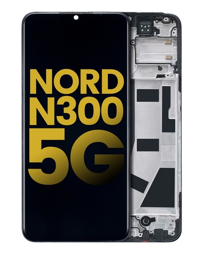 LCD Assembly With Frame Compatible For OnePlus Nord N300 5G (Refurbished) (All Colors)