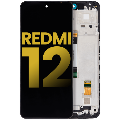 LCD Assembly With Frame Compatible For Xiaomi Redmi 12 / Redmi Note 12R / Poco M6 Pro (Refurbished) (All Colors)