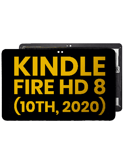 LCD Assembly Without Frame Compatible For Amazon Kindle Fire HD 8 (10th Gen, 2020) (Refurbished) (All Colors)