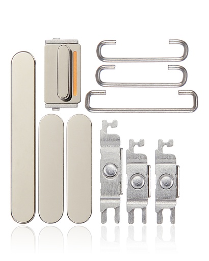 Hard Buttons (Power / Volume / Switch) Compatible For iPhone 14 Pro / 14 Pro Max (Gold)