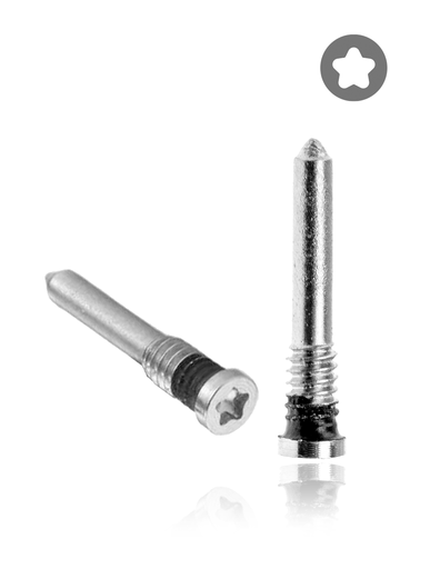 Bottom Screws Compatible For iPhone X To 12 / 12 Mini / 13 / 13 Mini / 14 Series (Silver / Yellow / Red) (100 Pack)