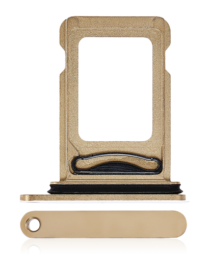 Dual Sim Card Tray Compatible For iPhone 14 Pro / 14 Pro Max (Gold)