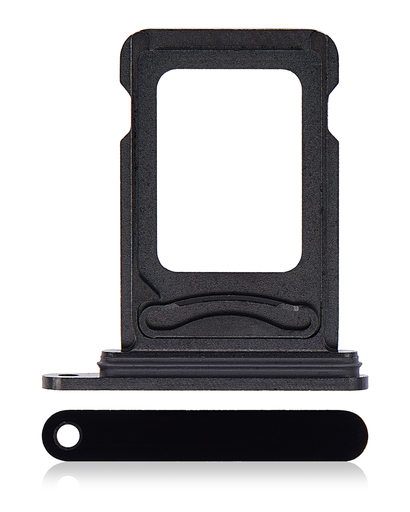 Dual Sim Card Tray Compatible For iPhone 14 Pro / 14 Pro Max (Space Black)
