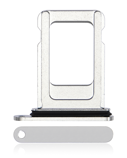 Single Sim Card Tray Compatible For iPhone 14 Pro / 14 Pro Max (Silver)