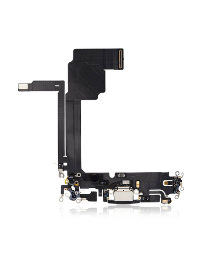 Charging Port Flex Cable Compatible For iPhone 15 Pro Max (Premium) (Black Titanium)